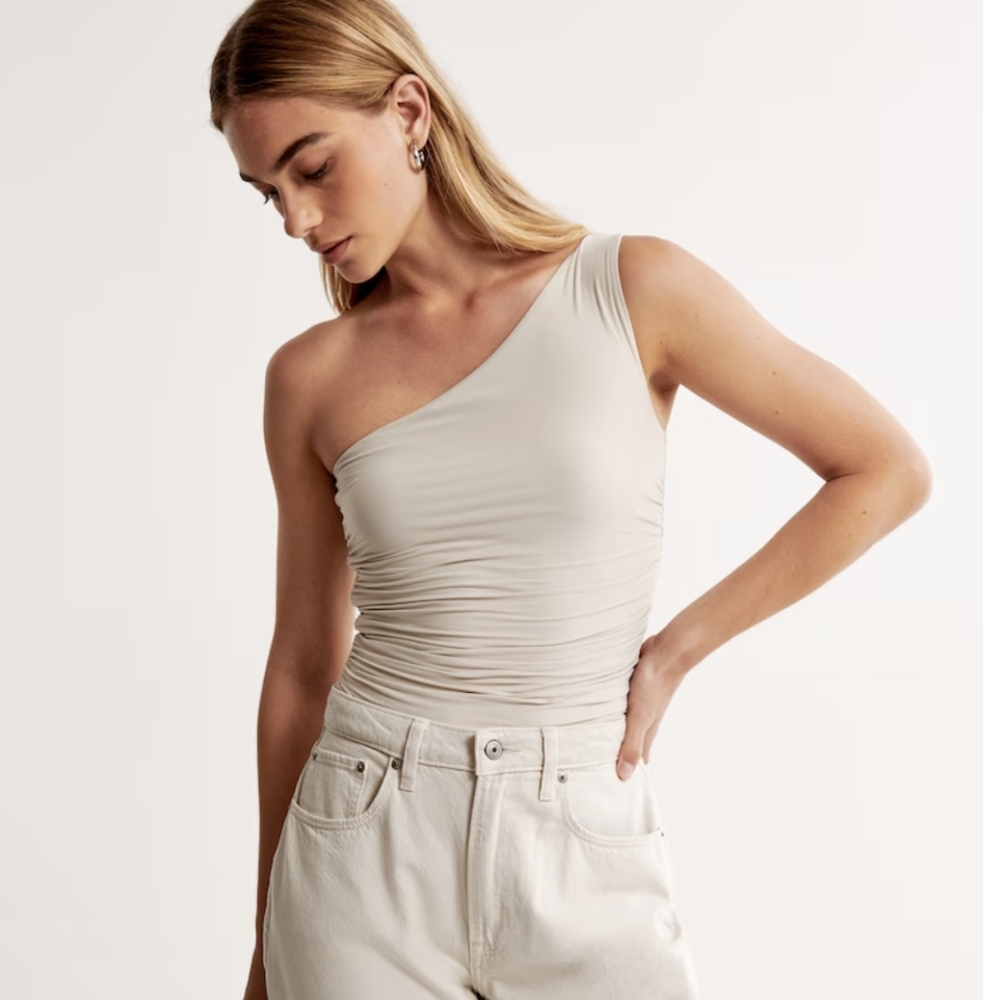 Abercrombie Soft Matte Seamless Asymmetrical Top